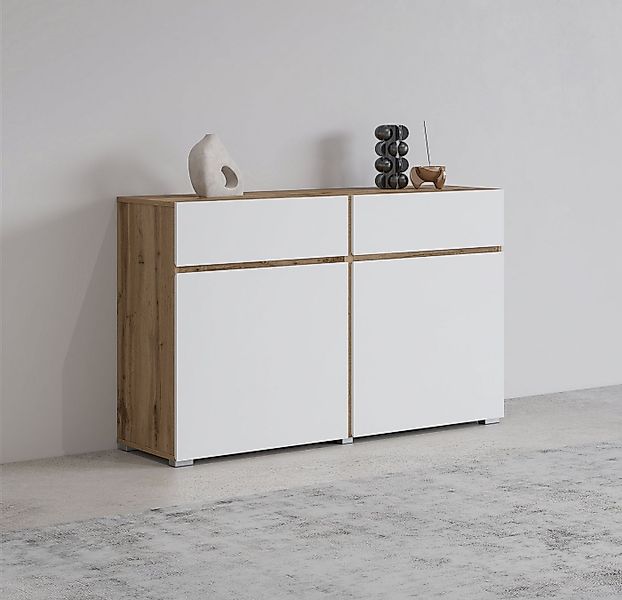 OTTO home Sideboard Cross,Breite 119,5 cm, moderne grifflose Kommode,2 Türe günstig online kaufen