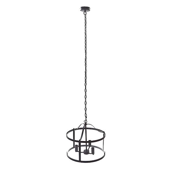 Lucande Pendelleuchte Eryk 10012952 Vintage Industriell in Schwarz aus Meta günstig online kaufen