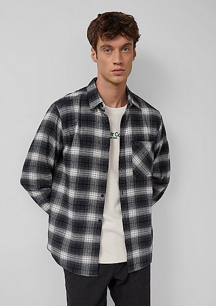 s.Oliver Langarmhemd Hemd Regular Fit: Kariertes Hemd aus Flanell günstig online kaufen