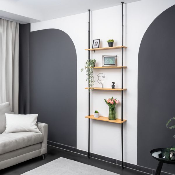 bremermann Teleskopregal Teleskop-Wandregal mit 4 Ablageböden, günstig online kaufen