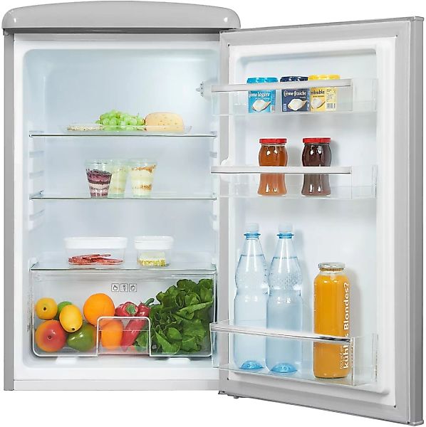 exquisit Kühlschrank »RKS120-V-H-160F«, RKS120-V-H-160F grau, 89,5 cm hoch, günstig online kaufen