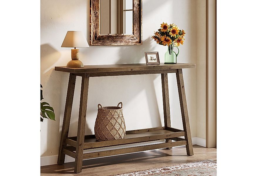 Tribesigns Konsolentisch 2-stufiger Eingangstisch, Beistelltisch für Flur, günstig online kaufen