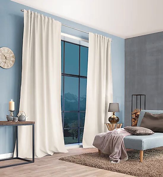 HOME WOHNIDEEN Gardine »PELLU« Multifunktionsband 1 Stk. tlg. THERMOCHENILL günstig online kaufen