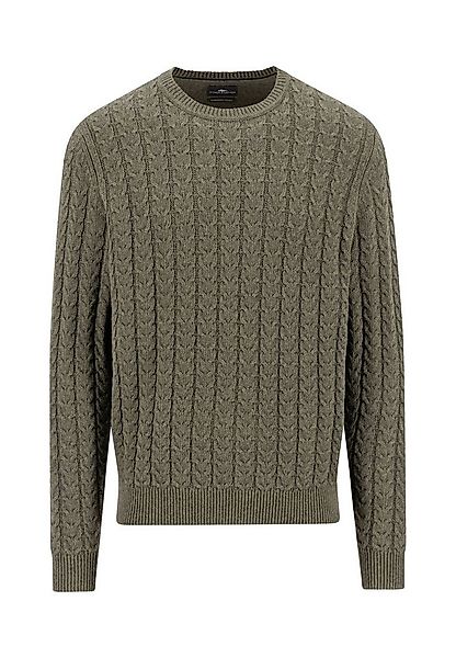 FYNCH-HATTON Strickpullover mit Zopfmuster und Wolle günstig online kaufen