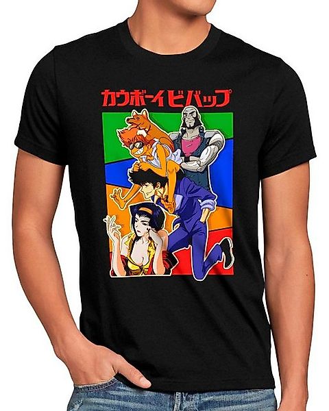 style3 T-Shirt Spike's Team anime manga swordfish cowboy bebop günstig online kaufen