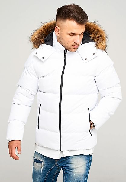 behype Steppjacke "BHBROWNS", mit abtrennbarer Kunstfellkapuze günstig online kaufen