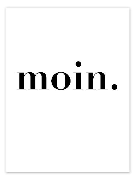 Posterlounge Poster Typobox, Moin, Badezimmer Skandinavisch günstig online kaufen