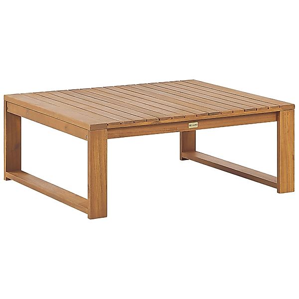 Beliani Gartentisch TIMOR Heller Holzfarbton 90x75x35 günstig online kaufen