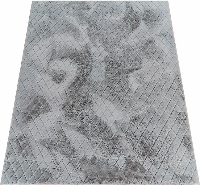 Paco Home Hochflor-Teppich "Arnheim 742" rechteckig 26 mm Höhe Uni Farben, günstig online kaufen