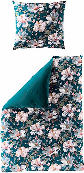 BIERBAUM Bettwäsche "5220" 2 Stk. tlg. Mako-Satin, 100 % Baumwolle, pflegel günstig online kaufen