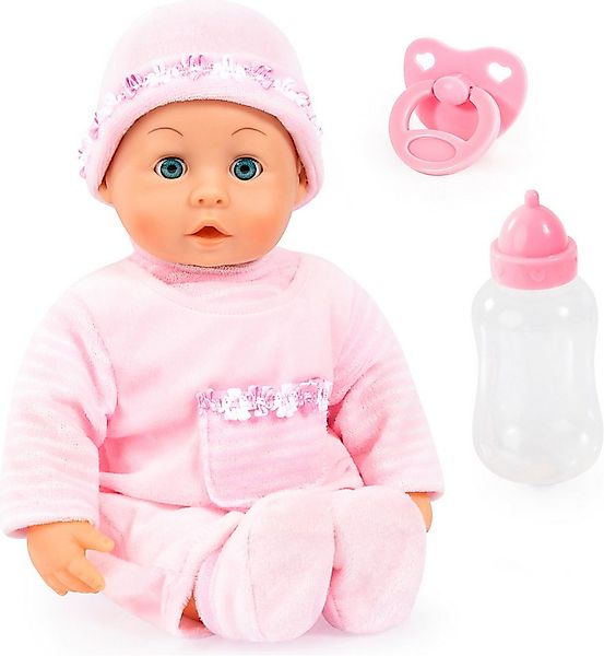 Bayer Babypuppe First Words Baby, 38 cm rosa (3-tlg), mit Schlafaugen und B günstig online kaufen