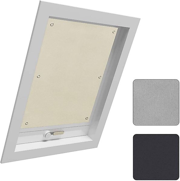 Dachfensterrollo, Woltu, 1x Thermorollo Dachfenster ohne günstig online kaufen