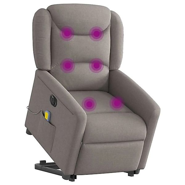 vidaXL Elektrischer Massagesessel mit Aufstehhilfe Taupe Stoff 3303231 günstig online kaufen
