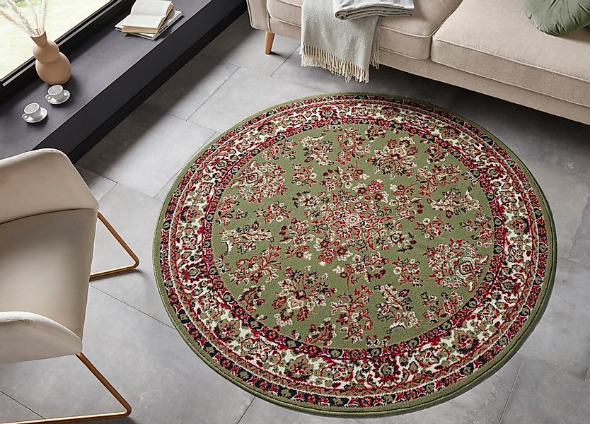 HANSE Home Teppich »Halton«, rund, 8 mm Höhe, Kurzflor, Orient Optik, mit B günstig online kaufen