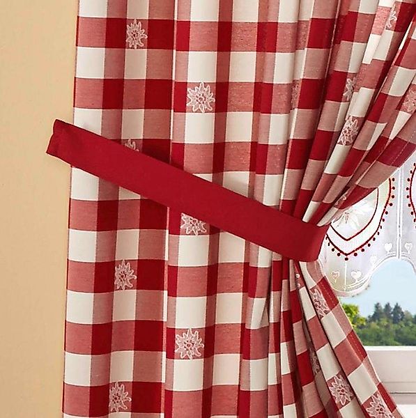Stickereien Plauen Raffhalter Durach, Gardinen, (2-tlg) günstig online kaufen