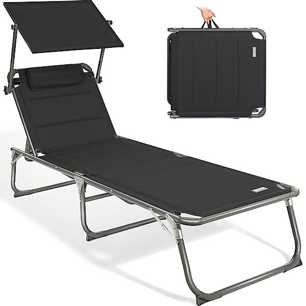 HOMECALL Gartenliege Sonnenliege AluLiege Liegestuhl Strandliege günstig online kaufen
