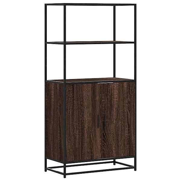 vidaXL Highboard Braun Eichen-Optik 68x35x139 cm Holzwerkstoff Metall 84905 günstig online kaufen