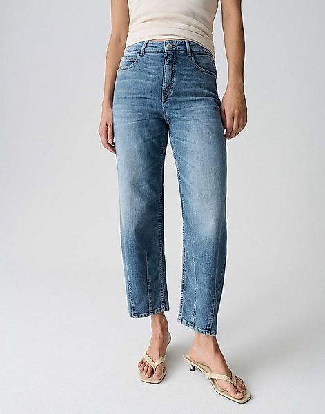 OPUS PANTS Relax-fit-Jeans MELLY TWISTED aus BCI Cotton Mix Mid Rise Barrel günstig online kaufen