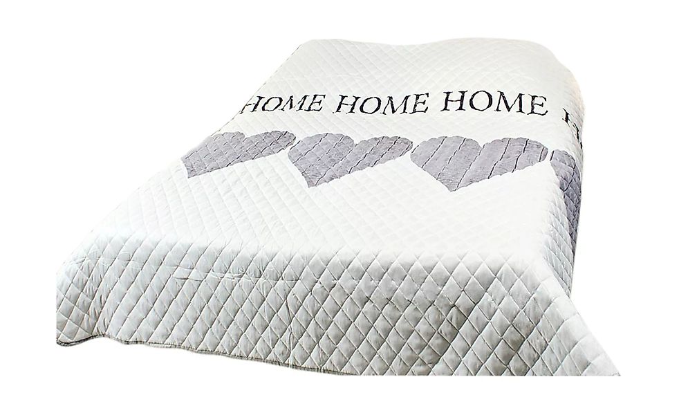Bett- und Sofaüberwurf  Home - weiß - 220 cm - Sconto günstig online kaufen