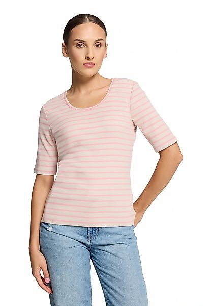 Betty Barclay Kurzarmshirt "Damen Basic Shirt mit Rippenstruktur" 1 Stk. tl günstig online kaufen