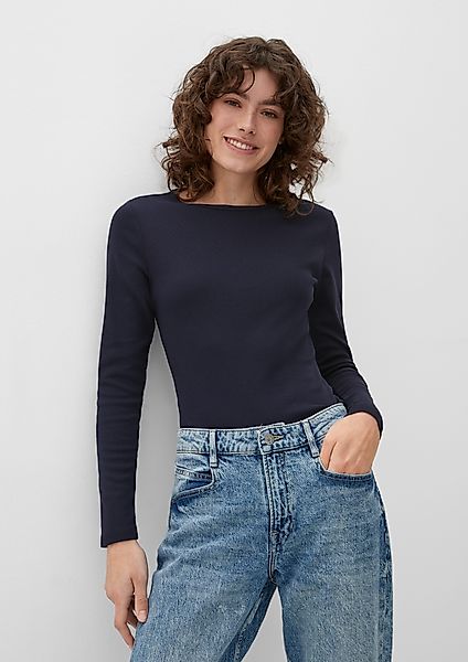 s.Oliver Langarmshirt Longsleeve mit Rippstruktur im günstig online kaufen