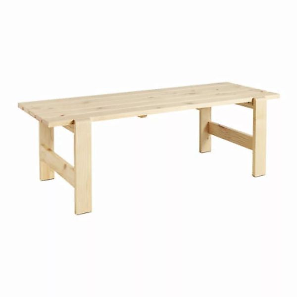 rechteckiger Tisch Weekday holz natur / 230 x 83 cm - Holz - Hay - günstig online kaufen