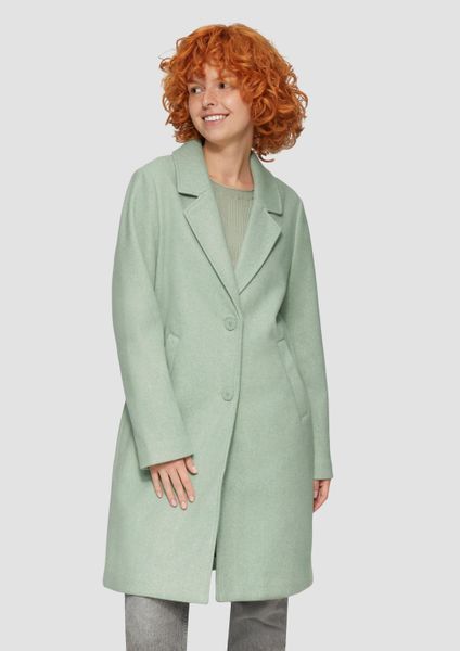 QS Funktionsmantel Outdoor-Mantel Melierter Mantel mit günstig online kaufen