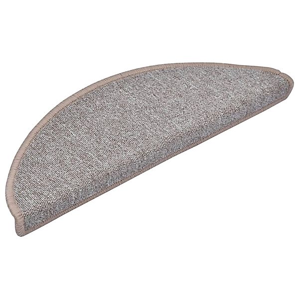 vidaXL Stufenmatten 10 Stk 65x24x4 cm Hellbraun Halbrund Groß 149755 günstig online kaufen