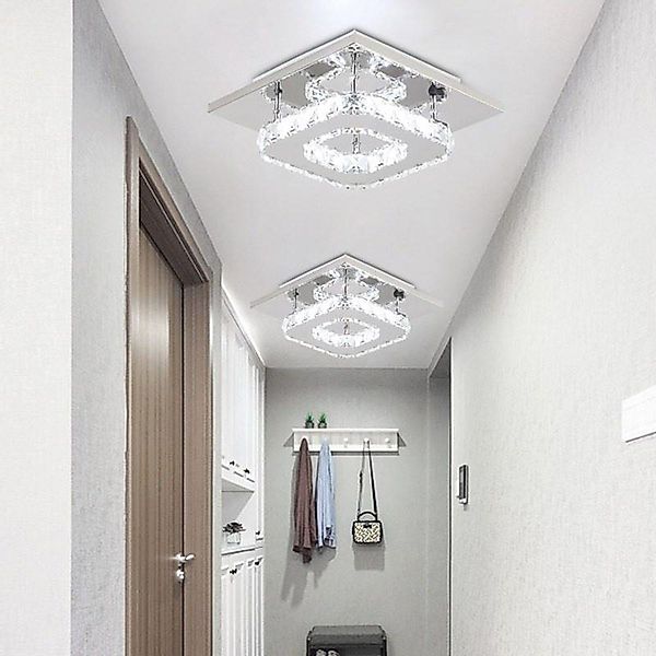 LETGOSPT Deckenleuchte 12W Moderne Kristall LED günstig online kaufen