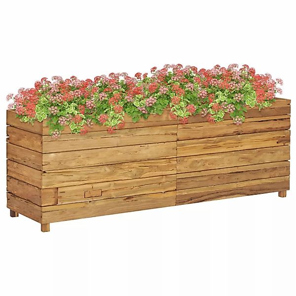 Hochbeet 150x40x55 Cm Teak Altholz Und Stahl günstig online kaufen