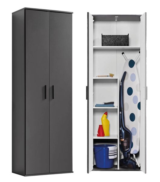 mokebo Besenschrank in Anthrazit Der Lange Haushaltsschrank Putzschrank ode günstig online kaufen