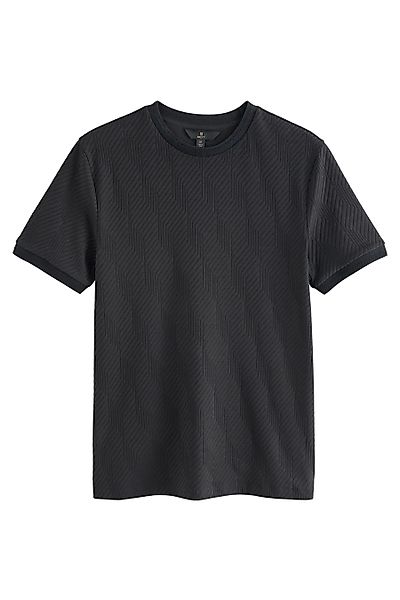 Next T-Shirt Elegantes strukturiertes Slim Fit günstig online kaufen