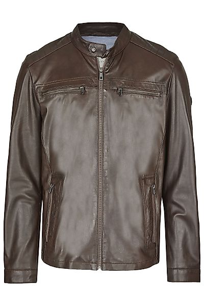 bugatti Lederjacke BUALBERTO (1-St) mit Druckknopfriegeln günstig online kaufen