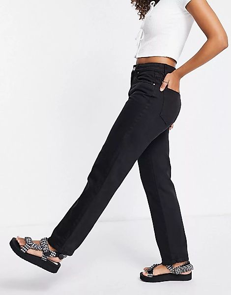 Cotton:On – Jeans in Schwarz mit geradem Schnitt günstig online kaufen