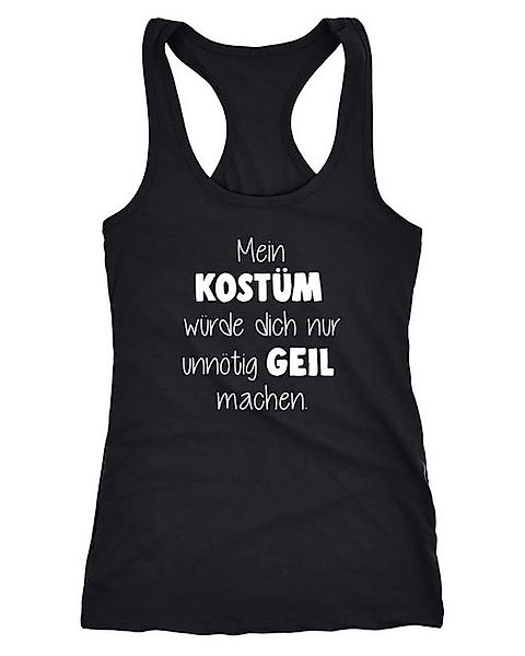 MoonWorks Tanktop Damen Tanktop Fasching Spruch Mein Kostüm würde dich nur günstig online kaufen