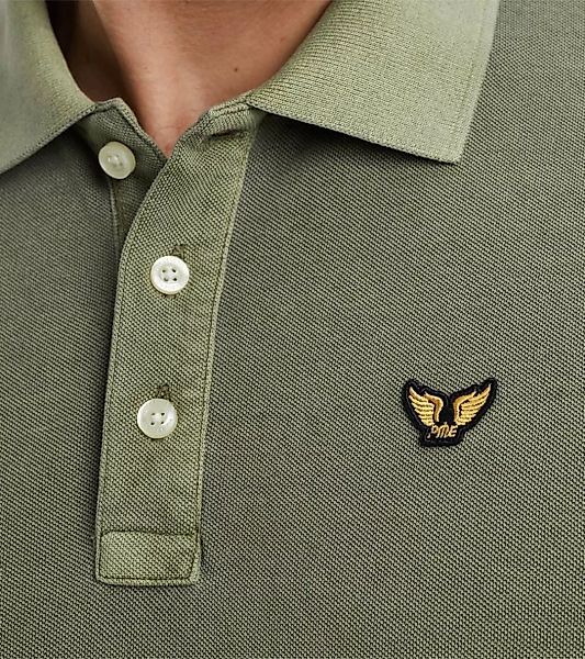 PME Legend Polo Garment Dye Grün - Größe M günstig online kaufen