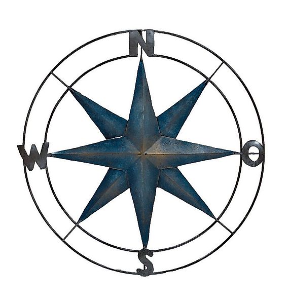 Kaufhaus le petit Wanddekoobjekt Wanddeko Kompass Metall Windrose Maritim W günstig online kaufen
