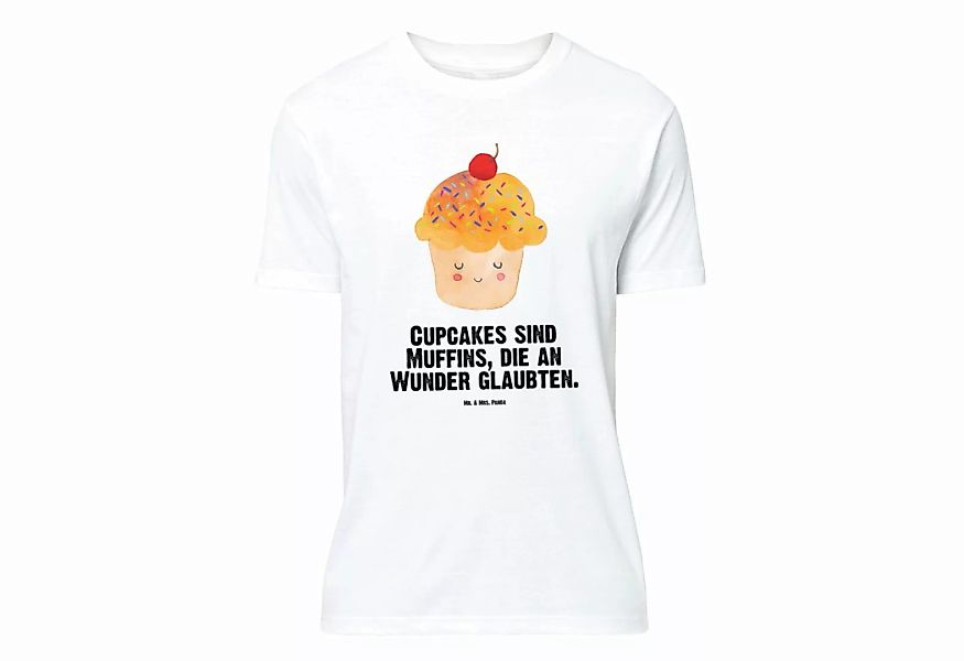 Mr. & Mrs. Panda T-Shirt Cupcake - Weiß - Geschenk, T-Shirt, Lustiges T-Shi günstig online kaufen