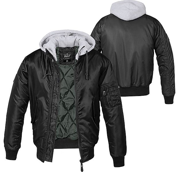 Brandit Outdoorjacke Brandit MA1 Pilotenjacke mit Kapuze Sweat Hooded günstig online kaufen