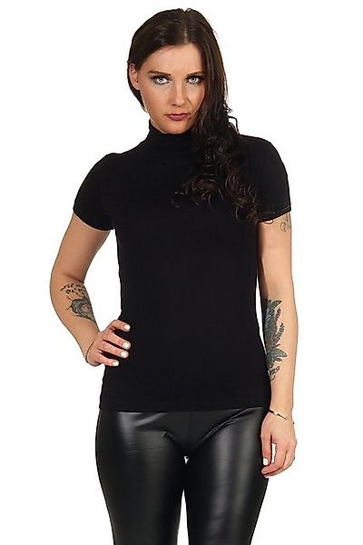 Mellice Rollkragenshirt Damen Kurzarm Rollkragen Shirt günstig online kaufen