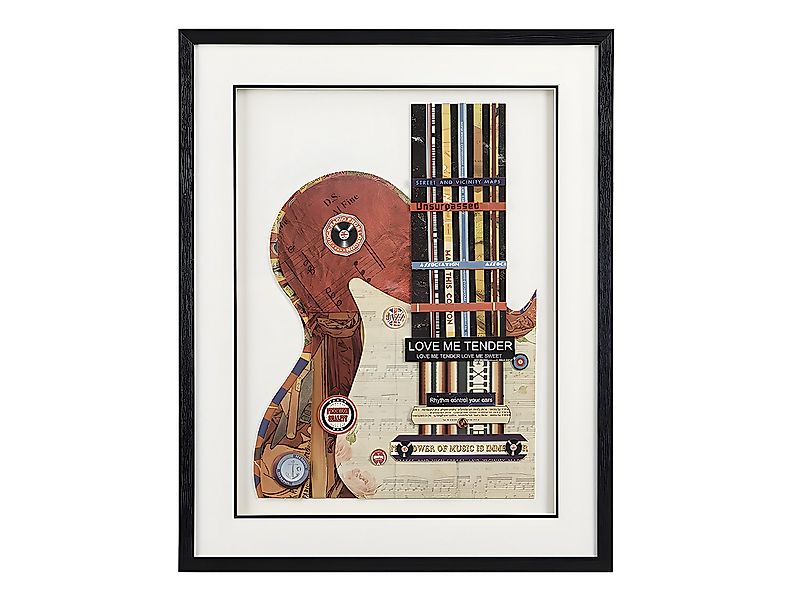 Bild Collage 3D-Effekt mit schwarzem Rahmen - 50 x 70 cm - Mehrfarbig - HER günstig online kaufen