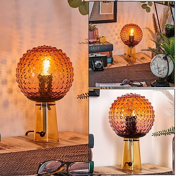 hofstein Tischleuchte Tischlampe aus Glas/Metall in günstig online kaufen