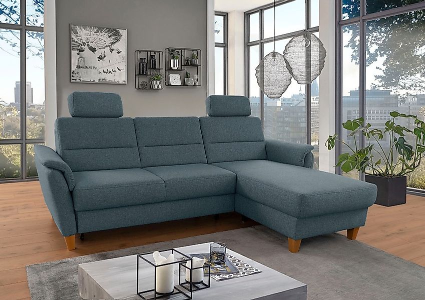 Home affaire Ecksofa "Palmera L-Form, B: 244 cm" optional Bettfunktion & Be günstig online kaufen