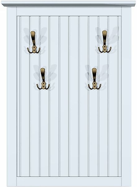 Home affaire Garderobenpaneel "Juventus" 1 Stk. tlg. aus massiver Kiefer, 4 günstig online kaufen