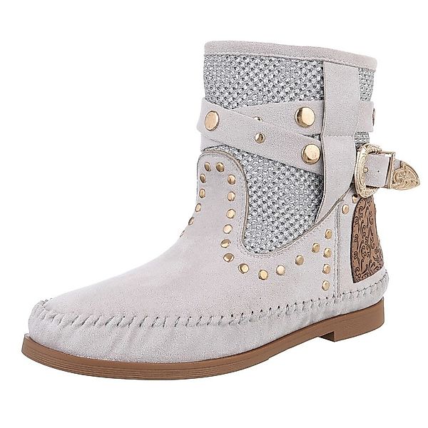 Ital-Design Damen Cowboyboots Boho/Hippie Stiefelette (88843866) günstig online kaufen