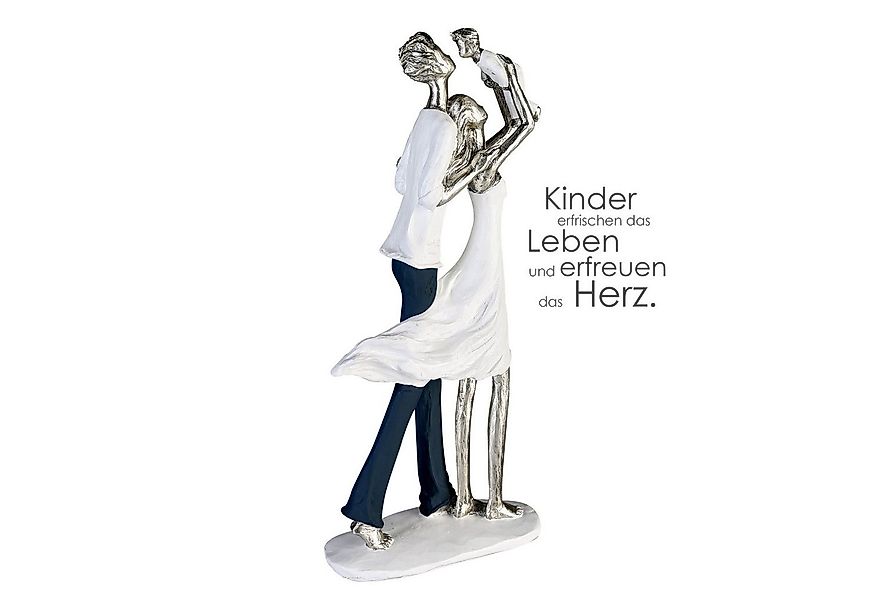 GILDE Skulptur ELTERNGLÜCK Skulptur - weiß - Kunstharz - H. 35cm x B. 16cm günstig online kaufen
