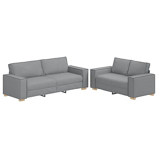 vidaXL Sofa 2-tlg. Sofagarnitur mit Kissen günstig online kaufen