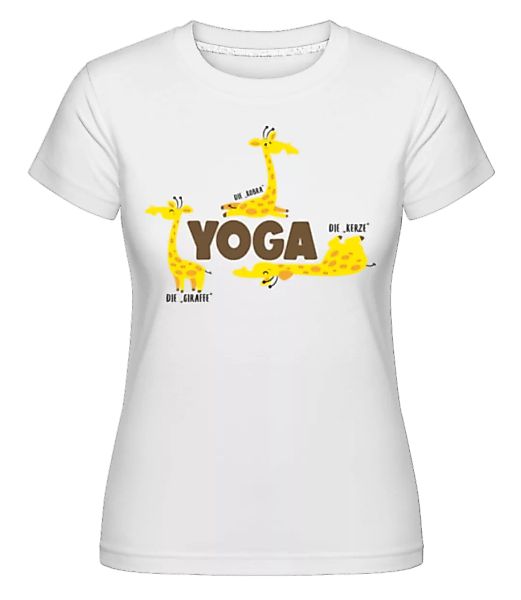 Giraffe Yoga · Shirtinator Frauen T-Shirt günstig online kaufen