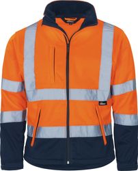 vizwell Softshelljacke Warnschutz Sicherheitsjacke orange gelb günstig online kaufen