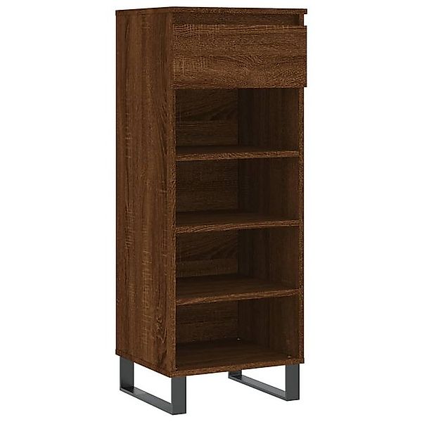 vidaXL Schuhschrank Schuhregal Braun Eichen-Optik 40x36x105 cm Holzwerkstof günstig online kaufen